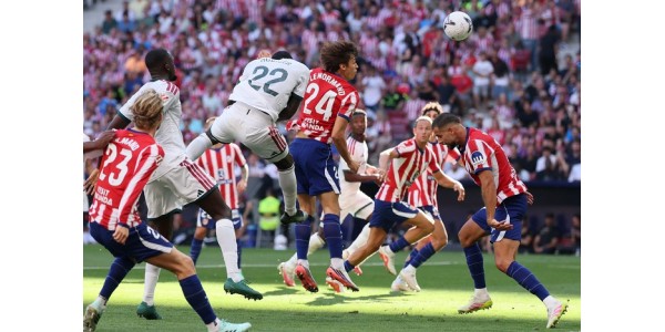 Real Madrids eneste mål blev sat ind af forsvarsspilleren Antonio Rüdiger Real Madrids eneste mål blev sat ind af forsvarsspilleren Antonio Rüdiger